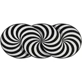Wash+Dry Infinity Swirl 60 x 140 cm Schwarz/Weiß