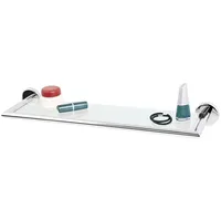 Bremermann Glasablage Chrom, Metall, 54x6x14 cm, Badezimmer, Badezimmerregale, Badregale