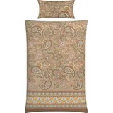 Erwin Müller Mako-Satin Bettwäsche in beige | Gr.: 200x220 cm (40x80 cm)