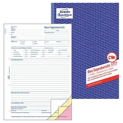 AVERY Zweckform 1777 Bautagebuch Formularbuch - 3 x 40 Blatt