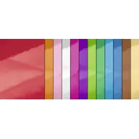 Ursus Spiegelkarton 280g/qm 23x33cm VE=12 Bogen 12 Farben sortiert