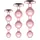 Rosy Gold - Metall-Buttplug-Set 3 Teile - Roségold