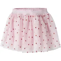 NAME IT Minirock NAME IT "NMFBEROSS TULLE SKIRT", Mädchen, Gr. 128, cradle pink, Tüll, Obermaterial: 100% Polyamid, bedruckt, Basic mini, Röcke Minirock