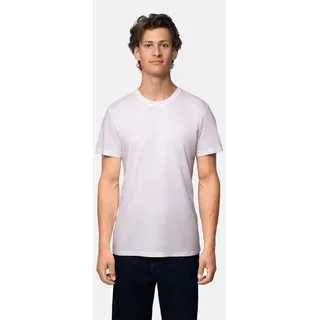 DANISH ENDURANCE T-Shirt Basic Crew Neck Herren (4er-Pack) aus Modal & Baumwolle, Rundhals-Ausschnitt weiß M