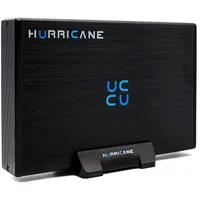Hurricane GD35612 4TB Aluminium Externe Festplatte 3,5" USB 3.0 64MB Cache, 4000GB für Mac, PC, Backups