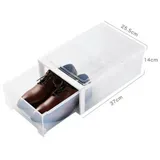 360Home Schuhboxen transparent stapelbar Schuhaufbewahrung Box Schuhregal