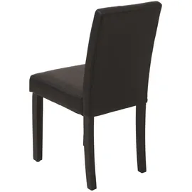 Mendler 2er-Set Esszimmerstuhl HWC-O65d, Küchenstuhl Polsterstuhl Lehnstuhl, Kunstleder - schwarz