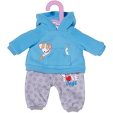 Zapf Creation Dolly Moda, Sport-Outfit Blau Hund 30