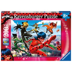 Ravensburger Puzzle 12998 - Superhelden-Power - 200 Teile Xxl Miraculous Puzzle Für Kinder Ab 8 Jahren