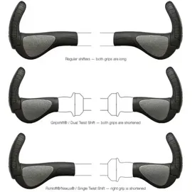 Ergon GP3 Evo Fahrradgriffe schwarz L