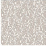 GARDINIA Flächenvorhang Stoff Äste Klettband 60 x 245 cm beige