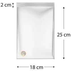 MONOUSO - Druckverschlussbeutel 18x25cm G160 (100 Stuck)