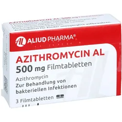 Azithromycin AL 500 mg Filmtabletten 3 St