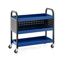 Tech-Craft Werkzeugrollwagen mit 3 Ablagen 75x 35x 66 cm blau