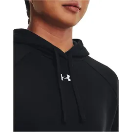 Under Armour Rival Fleece Hoodie Damen 001 black/white 48