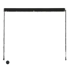 vidaXL Einziehbare Markise mit LED 350 x 150 cm anthrazit