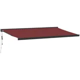 vidaXL Markise 500 x 300 cm burgunderrot