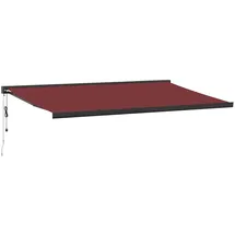 vidaXL Markise 500 x 300 cm burgunderrot