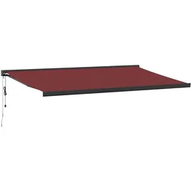 vidaXL Markise 500 x 300 cm burgunderrot