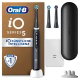 Oral B Oral-B iO Series 5 Plus Edition Elektrische Zahnbürste/Electric Toothbrush, PLUS 3 Aufsteckbürsten, 5 Putzmodi für Zahnpflege, Reiseetui, Designed by Braun, matt black