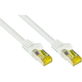 Good Connections Good Connections® RJ45 Patchkabel - Cat.7 Rohkabel und Rastnasenschutz (RNS®), S/FTP, PiMF, 500MHz, weiß, 90 m),
