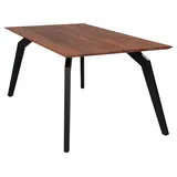 G + K Esstisch TI-0606, 180 x 90 cm - Akazie massiv - Metallgestell