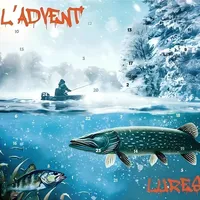 Fishing Adventskalender 2024 Für Männer, Angeln Kit Weihnachtskalender Advent Calendar 2024, L’ Advent’ Lures Fishing Blind Box, Adventskalender-Geschenk für Vater, Opa, Bruder (E)