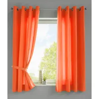 Gardinenbox Berlin Ösen 140 x 175 cm orange 2