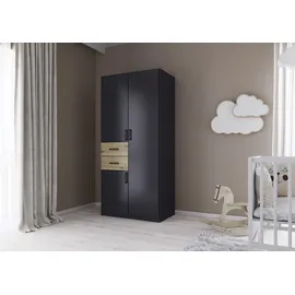 Rauch Drehtürenschrank »Kleiderschrank Schrank Garderobe MAIKA mit Dekor-Front«, 2 Schubladen, in verschiedenen Breiten, Höhen, Farben, MADE IN GERMANY