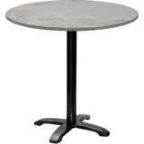 Runder Tisch Ø 80 cm – Modell Bazila aus Naturbeton - Grau