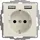 2USB Unterputz-USB Steckdose 12 W Glänzend Weiß