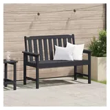 vidaXL Gartenbank 120 x 59 x 88 cm Schwarz
