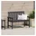 vidaXL Gartenbank 120 x 59 x 88 cm Schwarz