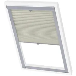 vidaXL Plissee Faltstore Cremefarben 104