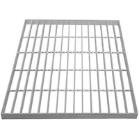 MonsterShop Verzinkte Gitterroste Boden Schmiede Stabiler Weg Mesh-Bodenplatte Gitter Abflussrinne Entlüftung Strapazierfähig Wetterfest Stahl Verzinkt 500mm x 500mm x 30mm 4mm Metalldicke 250kg Tragfähigkeit