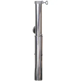 Schneider Bodenhülse Aluminium Grau