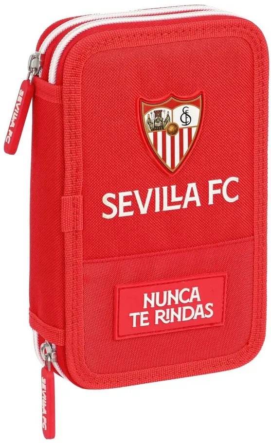 Doppel-Federtasche Sevilla Fútbol Club Rot (28 Stücke)