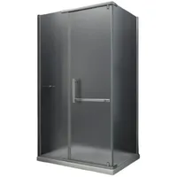 Home Systeme Eckdusche MALTA-FROST Duschkabine Dusche Duschwand Duschabtrennung Duschtür Glas, BxT: 120x90 cm 120 cm x 195 cm x 90 cm