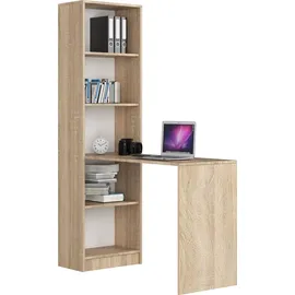 akord furniture factory AKORD SMART Sonoma-Eiche Schreibtischbibliothek B125 x H180 x T50 cm