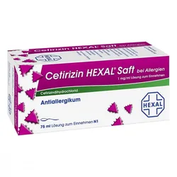 Cetirizin HEXAL Saft bei Allergien 1mg/ml