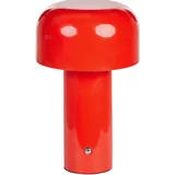 Beliani Tischlampe Metall Kabellos Akku Touch LED Besos mit Dimmer Rot Wiederaufladbar Funktion Dimmfunktion usb Kabel Indoor Outdoor Tischleuchte Schreibtischlampe
