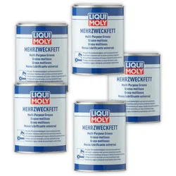5x 1KG LIQUI MOLY 3553 Schmierfett Mehrzweckfett Wälzlagerfett Gleitlagerfett