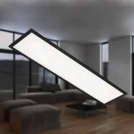 Briloner LED Panel, Neutralweißes Licht, schwarz, 100 x 25 x 6 cm - Schwarz