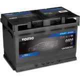 Voltic VA58001 START-STOP AGM 80Ah Autobatterie 580 901 080