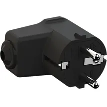 Bachmann 960.102 Schutzkontakt-Winkelstecker Polypropylen 250 V Schwarz