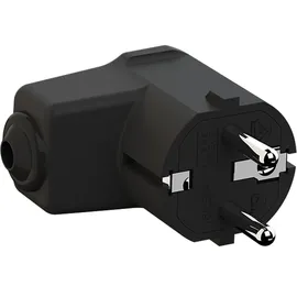 Bachmann 960.102 Schutzkontakt-Winkelstecker Polypropylen 250 V Schwarz