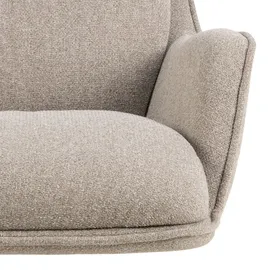 VCM Relaxsessel Bosley Polyester 72 x 93 x 84 cm Beige mit Drehfunktion