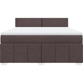vidaXL Boxspringbett 180 x 200 cm Dunkelbraun