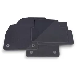 Thomatex Textil Fußmatten-Set Samtvelours VW Polo AW, schwarz