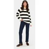 St Tropez Strickpullover Beige / Schwarz XL